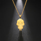 Lofaris Custom 18k Gold Plated Little Kid Name Necklace